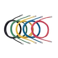 Panduit UTP28SP18MBL | Cat6 UTP 28AWG CM/LSZH Cable Assembly, Black, 18 Meter
