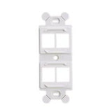 Panduit NK4RMFWH NK 4-Port, Screw Mount module frame, White