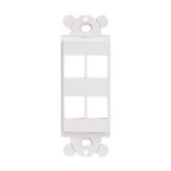 Panduit NK4RMFBL NK 4-Port, Screw Mount Module Frame, Black