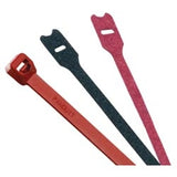 Panduit HLTP2I-X12 | Hook And Loop Tie, Plenum Loop Style, 8.0";L (203mm), .50";W (12.7mm), Maroon, Pack of 10