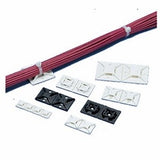 Panduit ABMM-AT-C | ABMM-AT-C Cable Tie Mount, White, ABS, Acrylic Adh., 0.75x0.75", PK100