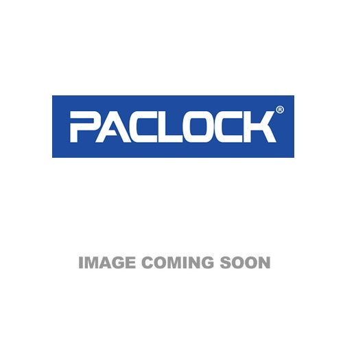 Pacific Lock Company 90A BLACK P0 0-BITTED | Padlock, Black, 5-Pin, 1/4 in. Diameter Shackle