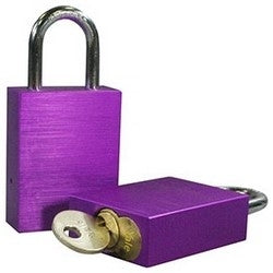 Pacific Lock Company LFIC-Y7-1A-BLACK | Yale, 7-Pin, 1-13/16" Width x 13/16" Depth x 2-7/16" Height, 1/4" Diameter x 1" Length, Aluminum, Stainless Steel Shackle, Black
