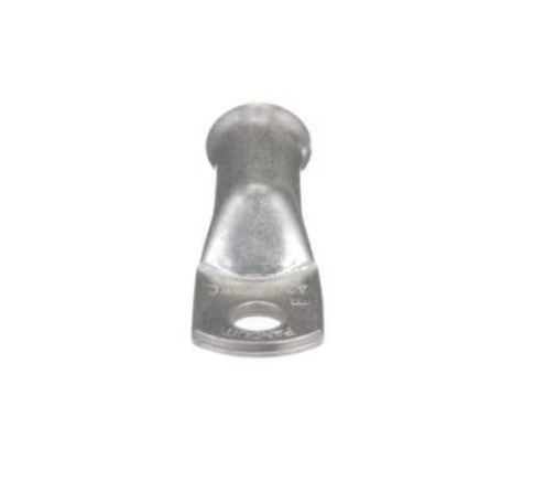 Panduit A1/0-56R-C | One-Hole Compression Lug, Standard Barrel, Copper, Silver, 100 PK