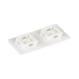 Panduit ABM100-A-C | ABM100-A-C Cable Tie Mount, White, PA 6.6, Rubber Adh., 1x1", PK100