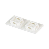Panduit ABM100-A-C | ABM100-A-C Cable Tie Mount, White, PA 6.6, Rubber Adh., 1x1", PK100