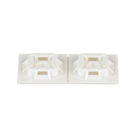 Panduit ABM100-A-D | ABM100-A-D Cable Tie Mount, White, PA 6.6, Rubber Adh., 1x1", PK500