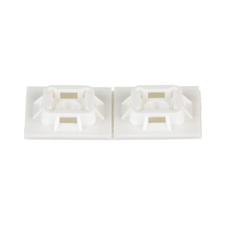 Panduit ABM100-A-D | ABM100-A-D Cable Tie Mount, White, PA 6.6, Rubber Adh., 1x1", PK500