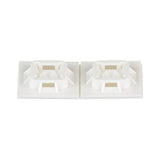 Panduit ABM100-A-D | ABM100-A-D Cable Tie Mount, White, PA 6.6, Rubber Adh., 1x1", PK500