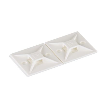 Panduit ABM112-A-C | Cable Tie Mount, Adhesive, 1.12";x1.12"; (28.5mm x 28.5mm), White