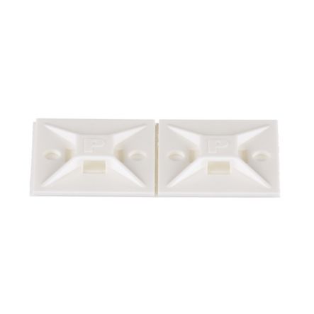 Panduit ABM112-A-C | Cable Tie Mount, Adhesive, 1.12";x1.12"; (28.5mm x 28.5mm), White