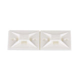 Panduit ABM112-A-C | Cable Tie Mount, Adhesive, 1.12";x1.12"; (28.5mm x 28.5mm), White