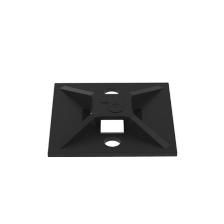 Panduit ABM112-AT-C0 | ABM112-AT-C0 Cable Tie Mount, Black, UV PA6.6, Acrylic Adh., 1.12x1.12", PK100