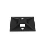 Panduit ABM112-AT-C0 | ABM112-AT-C0 Cable Tie Mount, Black, UV PA6.6, Acrylic Adh., 1.12x1.12", PK100