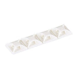 Panduit ABM1M-A-M | Abm1M-A-M Cable Tie Mount, White, Pa 6.6, Rubber Adh., 0.5X0.5", Pk1000