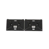 Panduit ABM2S-AT-D0 | Abm2S-At-D0 Cable Tie Mount, Black, Uv Abs, Acrylic Adh., 1X1", Pk500