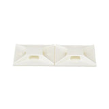 Panduit ABM3H-A-L | Cable Tie Mount, Adhesive, 1.5";x1.5"; (38.1mm x 38.1mm), White
