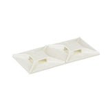 Panduit ABM4H-AT-L | Abm4H-At-L Cable Tie Mount, White, Pa 6.6, Acrylic Adh., 2X2", Pk50