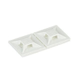 Panduit ABMM-A-C | Cable Tie Mount, White, ABS, Rubber Adh., 0.75x0.75", PK100