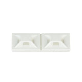 Panduit ABMM-A-C | ABMM-A-C Cable Tie Mount, White, ABS, Rubber Adh., 0.75x0.75", PK100