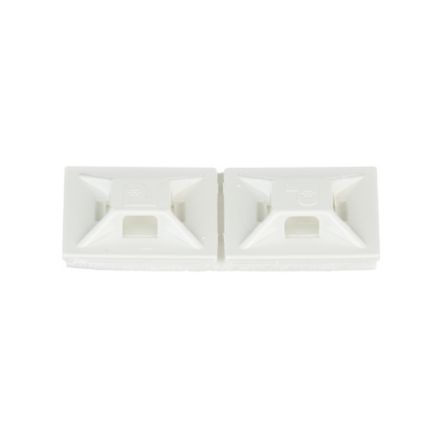 Panduit ABMM-AT-C | ABMM-AT-C Cable Tie Mount, White, ABS, Acrylic Adh., 0.75x0.75", PK100