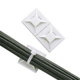 Panduit ABMM-D | ABMM-D Cable Tie Mount, White, ABS, Self-Adh., 0.75x0.75", PK500