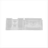 Panduit ABMS-A-C | ABMS-A-C Cable Tie Mount, Natural, PA 6.6, Rubber Adh., 1.13x1.13", PK100