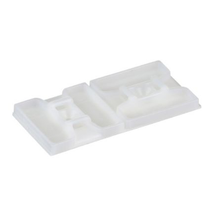 Panduit ABMS-A-D | ABMS-A-D Cable Tie Mount, Natural, PA 6.6, Rubber Adh., 1.13x1.13", PK500
