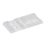 Panduit ABMS-A-D | ABMS-A-D Cable Tie Mount, Natural, PA 6.6, Rubber Adh., 1.13x1.13", PK500