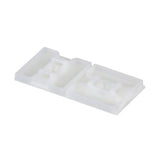 Panduit ABMS-A-D | ABMS-A-D Cable Tie Mount, Natural, PA 6.6, Rubber Adh., 1.13x1.13", PK500
