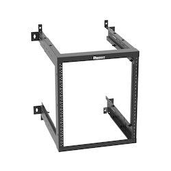 Panduit AWMR12 | Adjustable Depth Wall Mount Rack, 12RU, Black