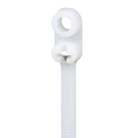 Panduit BC2S-S10-C Clamp Tie, Metal Barb, 8.5";L (216mm), Standard, Nylon, Natural, Pack of 100