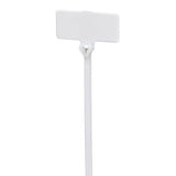Panduit BF2M-C Marker Cable Tie, Flag, Miniature, 0.36"; x 0.81"; (9.1mm x 20.6mm) Write-On Area, 2"; (51mm) Maximum Bundle Diameter, Nylon, Natural, Pack of 100