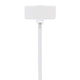 Panduit BF2M-C Marker Cable Tie, Flag, Miniature, 0.36"; x 0.81"; (9.1mm x 20.6mm) Write-On Area, 2"; (51mm) Maximum Bundle Diameter, Nylon, Natural, Pack of 100