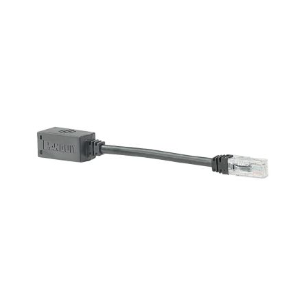 Panduit BKA6ASD8INBL Break-Away Adapter, Category 6A Jack Module, 26 AWG, CM Rated, SD, UTP, 8";, Black