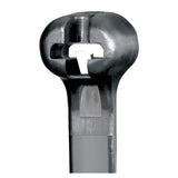 Panduit BT1.5I-C0 | Dome-Top Barb Tie, Black, UV PA6.6, 6.1"L, 40lb, PK100