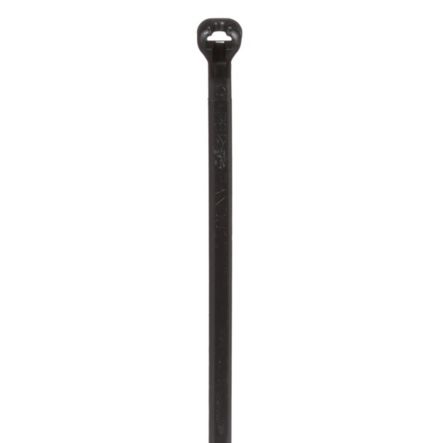 Panduit BT1.5M-M0 | Dome-Top Barb Tie, Black, UV PA6.6, 6.3"L, 18lb, PK1000