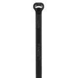 Panduit BT2I-C0 Cable Tie, Metal Barb, 8.0";L (203mm), Intermediate, Weather-resistant, Black, Pack of 100