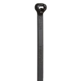 Panduit BT2I-C0 Cable Tie, Metal Barb, 8.0";L (203mm), Intermediate, Weather-resistant, Black, Pack of 100