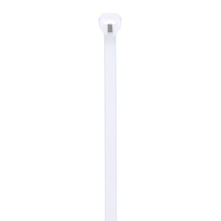 Panduit BT2M-C | Cable Tie, Metal Barb, 7.9";L (201mm), Miniature, Nylon, Natural, Pack of 100