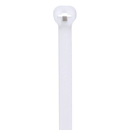 Panduit BT3S-C Cable Tie, Metal Barb, 12.0";L (305mm), Standard, Nylon, Natural, Pack of 100