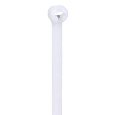 Panduit BT3S-C Cable Tie, Metal Barb, 12.0";L (305mm), Standard, Nylon, Natural, Pack of 100