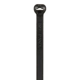 Panduit BT3S-C0 Cable Tie, Metal Barb, 12.0";L (305mm), Standard, Weather-resistant, Black, Pack of 100
