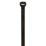 Panduit BT4I-C0 Cable Tie, Metal Barb, 14.3";L (363mm), Intermediate, Weather-resistant, Black, Pack of 100