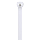 Panduit BT4S-C Cable Tie, Metal Barb, 15.1";L (384mm), Standard, Nylon, Natural, Pack of 100