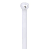Panduit BT4S-C Cable Tie, Metal Barb, 15.1";L (384mm), Standard, Nylon, Natural, Pack of 100