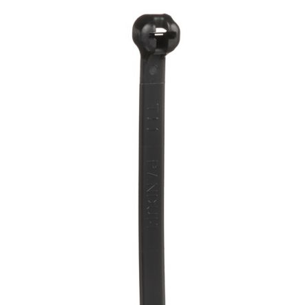 Panduit BT4S-M0 | Dome-Top Barb Tie, Black, UV PA6.6, 15.1"L, 50lb, PK1000