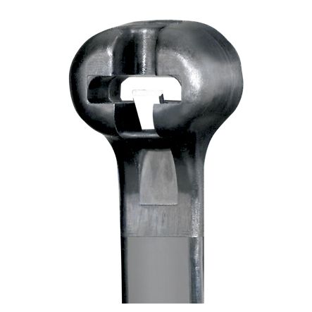 Panduit BT4S-M0 | Dome-Top Barb Tie, Black, UV PA6.6, 15.1"L, 50lb, PK1000