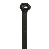 Panduit BT5LH-C0 Cable Tie, Metal Barb, 18.1";L (460mm), Light-Heavy, Weather-resistant, Black
