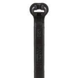 Panduit BT6LH-C0 | Dome-Top BT6LH-C0 Barb Tie, Black, UV PA6.6, 21.2"L, 120lb, PK100